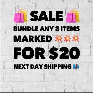 Sale  or pick 3 items under 10 and pay for 2